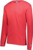 Russell Adult 90% Cotton Long Sleeve T Shirt (Heather,Black,Charcoal,Navy,Royal,Red,White)