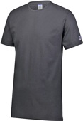 Adult Ring Spun Short Sleeve Cotton TShirt (Athletic Heather,Black,Navy,Royal,Red,White)