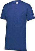 Adult Ring Spun Short Sleeve Cotton TShirt (Black,Navy,Royal,Red,White) NAVY Primary