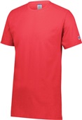 Adult Ring Spun Short Sleeve Cotton TShirt (Black,Navy,Royal,Red,White) TRUE RED Primary