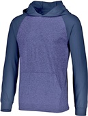 Adult Kangaroo Pocket Hoodie (AS - Heather/Navy), (AS,A3XL - Oxford/Forest) VINTAGE HEATHER/NAVY/NAVY/OXFORD Primary