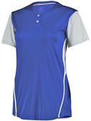 Womens Extra Fancy 2-Color, Short Sleeve Softball Jersey
