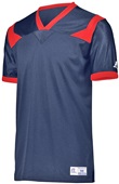 Russell Adult/Youth Football Jersey (BK,B-Orange,Forest,Grid Iron,Gold,Maroon,Navy,Purple,Red) NAVY/TRUE RED Primary