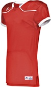 Adult Color Block Football Game Jersey (BK,Forest,Maroon,Navy,Purple,Royal,Stealth,Red) TRUE RED/WHITE Primary