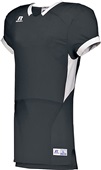 Adult Color BlockFootball Game Jersey (BK,WT,Forest,Maroon,Navy,Purple,Royal,Red) BLACK/WHITE Primary