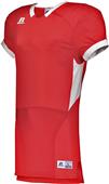 Adult Color BlockFootball Game Jersey (BK,WT,Forest,Maroon,Navy,Purple,Royal,Red) TRUE RED/WHITE Primary