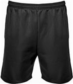 Badger Mens Poly Fleece 7" Shorts With Side Pockets (Black,Graphite,Navy)