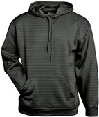 Adult Stripe Fleece Kangaroo Pocket Hoodie (Black,Graphite,Navy,Red,Royal,Silver)