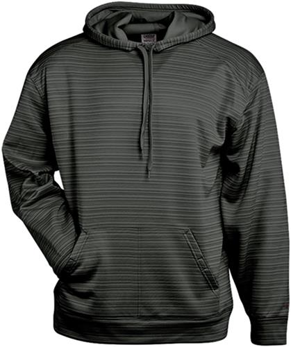 Adult Stripe Fleece Kangaroo Pocket Hoodie (AS -Black,Graphite,Navy,Red,Royal,Silver). Decorated in seven days or less.