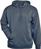 Adult Stripe Fleece Kangaroo Pocket Hoodie (Black,Graphite,Navy,Red,Royal,Silver)