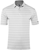 Adult Horizontal Stripe Polo Shirt (Silver,Red,Royal,Navy,Graphite,Black)