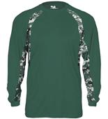 Adult Digital Hook Long Sleeve T Shirt (Black,Forest,Graphite,Navy,Red,Royal,WT)