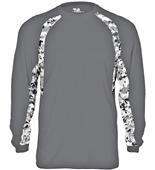 Adult Digital Hook Long Sleeve T Shirt (Black,Forest,Graphite,Navy,Red,Royal,WT)