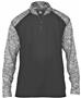 Adult (AM, AS, AXS)  Sport Blend 1/4 Zip Long Sleeve Pullover Shirt GR/GRBL - GRAPHITE/GRAPHITE BLEND Primary