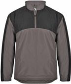  Mens 1/4 Zip Rip Stop Jacket (Black,Graphite,Navy,Red,Royal)