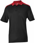 Adult Color Block Polo Shirt (Black,Navy,Red,Royal,White)