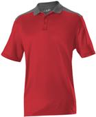 Badger Adult Color Block Polo Shirt (Black,Navy,Red,Royal,White)