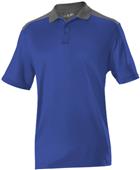 Adult Color Block Polo Shirt (Black,Navy,Red,Royal,White)