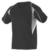 Adult & Youth 2-Button Henley Baseball Jersey (Black,Orange,Forest,Gray,Navy,Purple,Royal,Red,Sky,WT