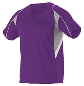 Adult & Youth 2-Button Henley Baseball Jersey (Black,Orange,Forest,Gray,Navy,Purple,Royal,Red,Sky,WT