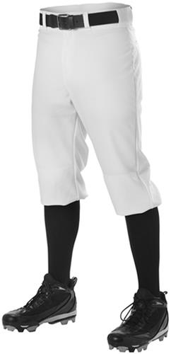 Alleson Adult/ Youth Double Knit Knicker Baseball Pants (Black,Charcoal,Grey,White). Braiding is available on this item.