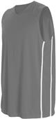 Adult & Youth Sleeveless Basketball Jersey (18-Colors) CHARCOAL/WHITE Primary