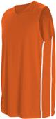 Adult & Youth Sleeveless Basketball Jersey (18-Colors) ORANGE/WHITE Primary
