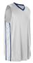 Adult & Youth Sleeveless Basketball Jersey (18-Colors) WHITE/NAVY Primary