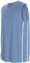 Adult & Youth Sleeveless Basketball Jersey (18-Colors) COLUMBIA BLUE/WHITE Primary