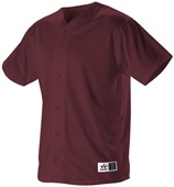 Womes Faux 6-Button Front Fastpitch Softball Jersey (BK,Forest,Maroon,Navy,Red,Royal,White)