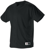 Womes Faux 6-Button Front Fastpitch Softball Jersey (BK,Forest,Maroon,Navy,Red,Royal,White)