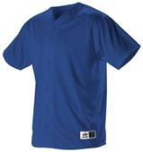 Womes Faux 6-Button Front Fastpitch Softball Jersey (BK,Forest,Maroon,Navy,Red,Royal,White)