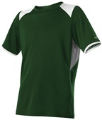 Adult/Youth 3-Color Crew Neck Baseball Jersey (Black,Forest,Grey,Navy,Purple,Red,Royal,White)