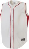 Holloway Fierce Faux Full Button Mens Youth Sleeveless Baseball Jerseys