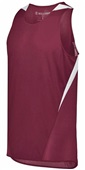 Holloway Adult Youth PR Max Track Jersey MAROON/WHITE Primary