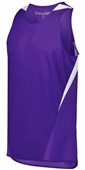 Holloway Adult Youth PR Max Track Jersey PURPLE/WHITE Primary