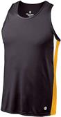 Holloway Adult Dry-Excel Vertical Track Singlets 221040 BLACK/LIGHT GOLD/WHITE Primary
