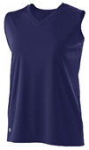 Womens Girls Sleeveless V-Neck Tee/Tank Top (12-Colors)