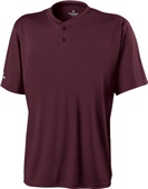 Adult Youth 2-Button Semi-Fitted Shirts (Black,Cardinal,Maroon,Forest,Navy,Orange,Purple,Royal,Red,W DARK MAROON Primary