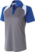 Womens Snag-Resistant Polo Shirt (Graphite with Black,Carbon,Forest,Maroon,Navy,Royal,Red)