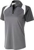 Womens Snag-Resistant Polo Shirt (Graphite with Black,Carbon,Forest,Maroon,Navy,Royal,Red)