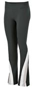 Womens/ Girls Zippered-Leg, Wide Waistband Warm-Up Pants