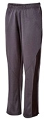 Womens Pocketed Straight Leg Heathered Fleece Pants (Black or Navy)