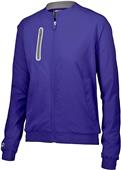 Womens Inside/Outside Pockets Full Zip Jacket (Forest,Kelly,Maroon,Orange,Purple,Royal,Red)