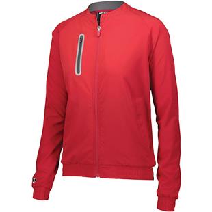 Womens Inside/Outside Pockets Full Zip Jacket (Forest,Kelly,Maroon,Orange,Purple,Royal,Red)