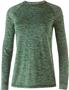 Womens Heather Long Sleeve Shirt (Black,Cardinal,Forest,Graphite,Kelly,Gold,Maroon,Navy,Orange,Pink, FOREST HEATHER Primary