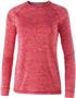 Womens Heather Long Sleeve Shirt (Black,Cardinal,Forest,Graphite,Kelly,Gold,Maroon,Navy,Orange,Pink, SCARLET HEATHER Primary