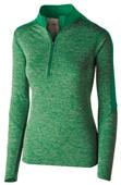 Womens 1/2 Zip Heather Pullover Jacket (18-Colors)