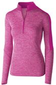 Womens 1/2 Zip Heather Pullover Jacket (18-Colors)