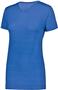 Womens Striated Short Sleeve Softball/Sports T Shirt (Black,Graphite,Navy,Royal,Red) ROYAL Primary